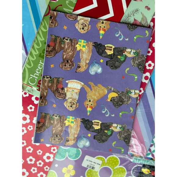 Assorted Wrapping Paper 11" Set-of- 15-Pack Colorful Gift Wrap Sheets - Picture 5 of 6